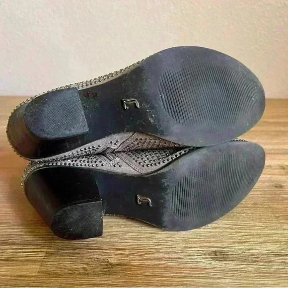 Juicy Couture Avora Taupe Sequined Ankle Booties Women’s Size 8 Medium - Picture 10 of 12